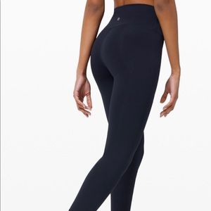 Wunder HR 25” Train leggings,Lululemon,4,Navy, EUC